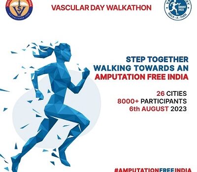 Nationwide Walkathon set to take place on the National Vascular Day – Sunday 6th August 2023, uniting 26 cities across India with a pledge for Amputation FREE India